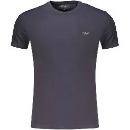 Blue Cotton Men's T-Shirt