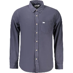 Blue Cotton Men's Shirt