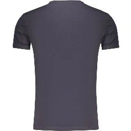 Blue Cotton Men's T-Shirt
