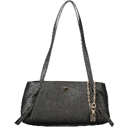 Black Polyurethane Women's Bag