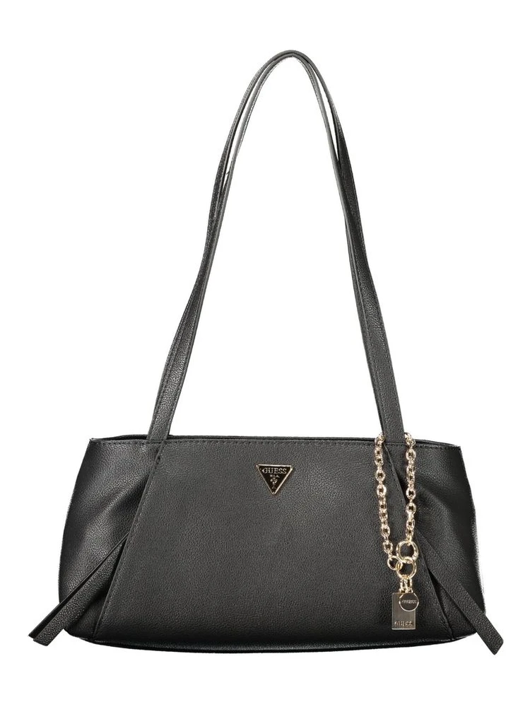 Black Polyurethane Women's Bag