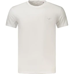 White Cotton Men's T-Shirt
