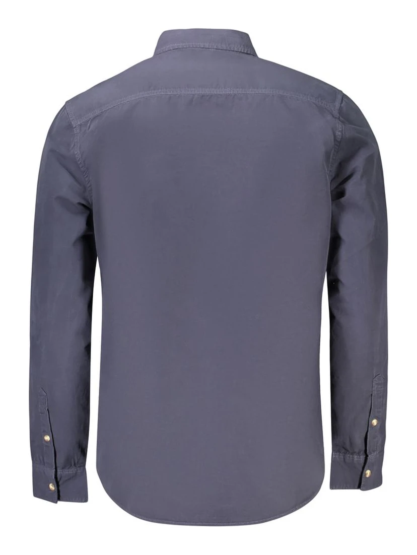 Blue Cotton Men's Shirt