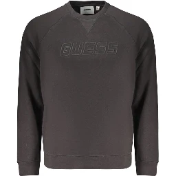 Black Cotton Men's Sweatshirt