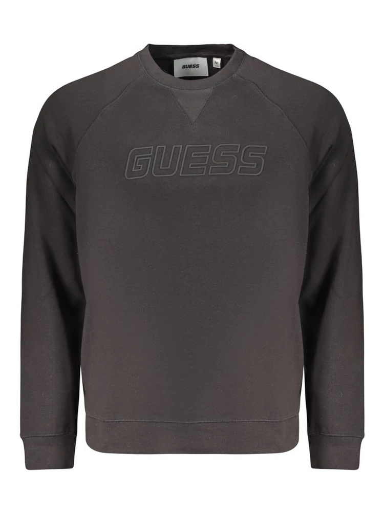 Black Cotton Men's Sweatshirt