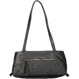 Black Polyurethane Women's Bag