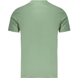 Green Cotton Men's T-Shirt