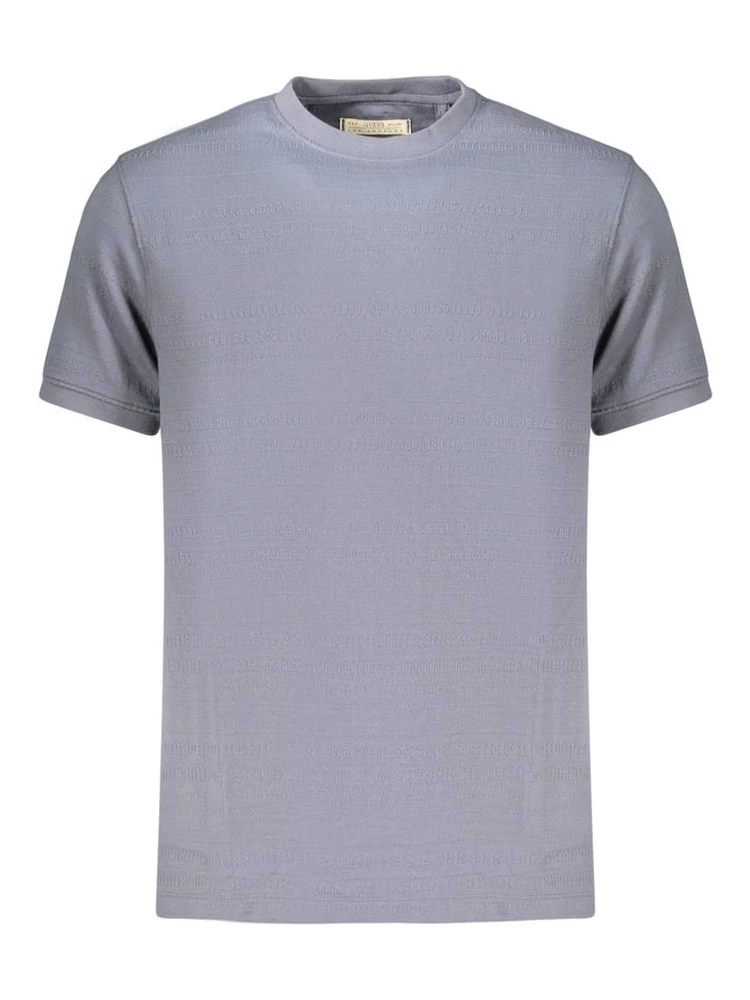 Blue Cotton Men's T-Shirt