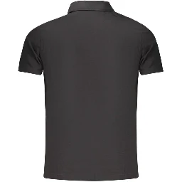 Black Cotton Men's Polo