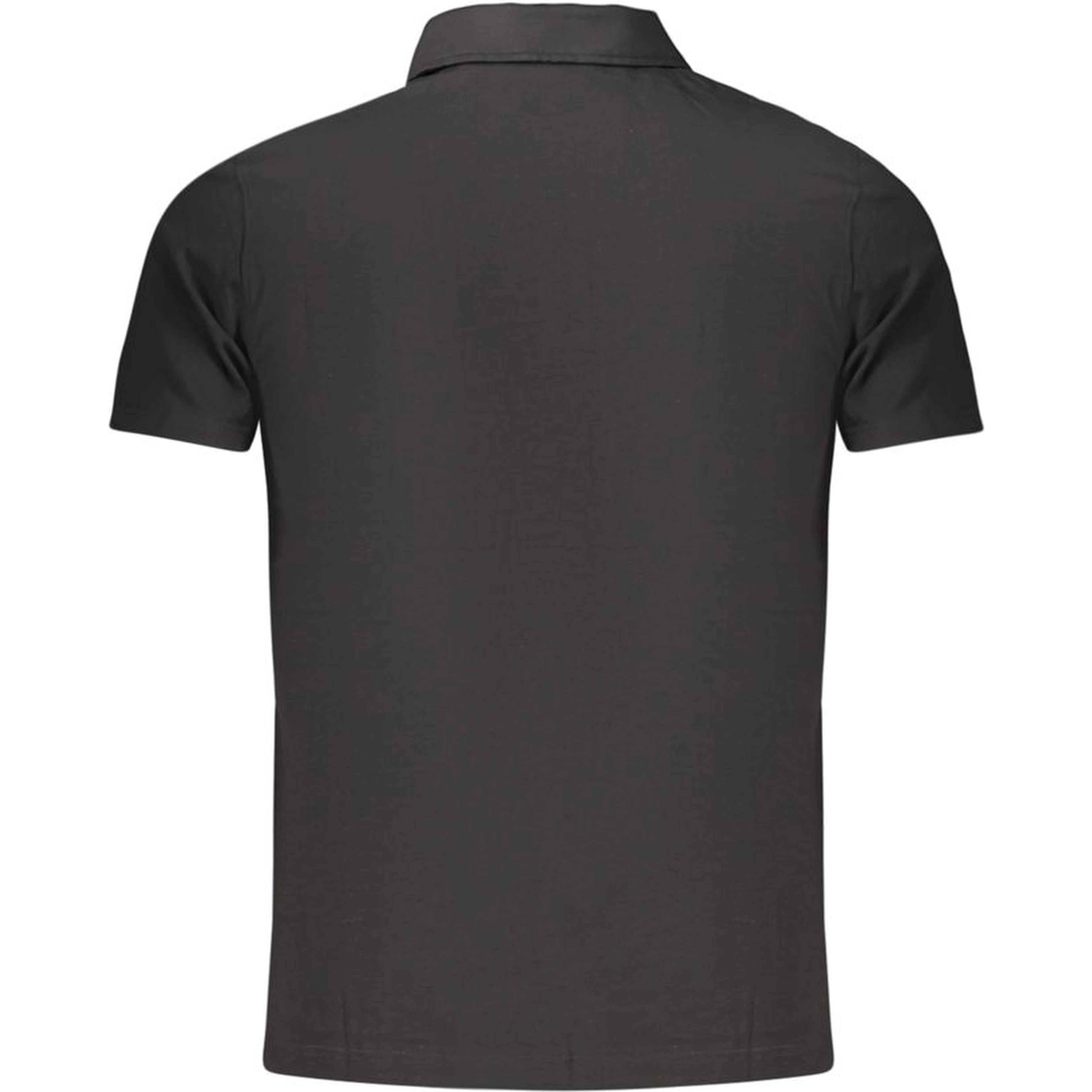 Black Cotton Men's Polo