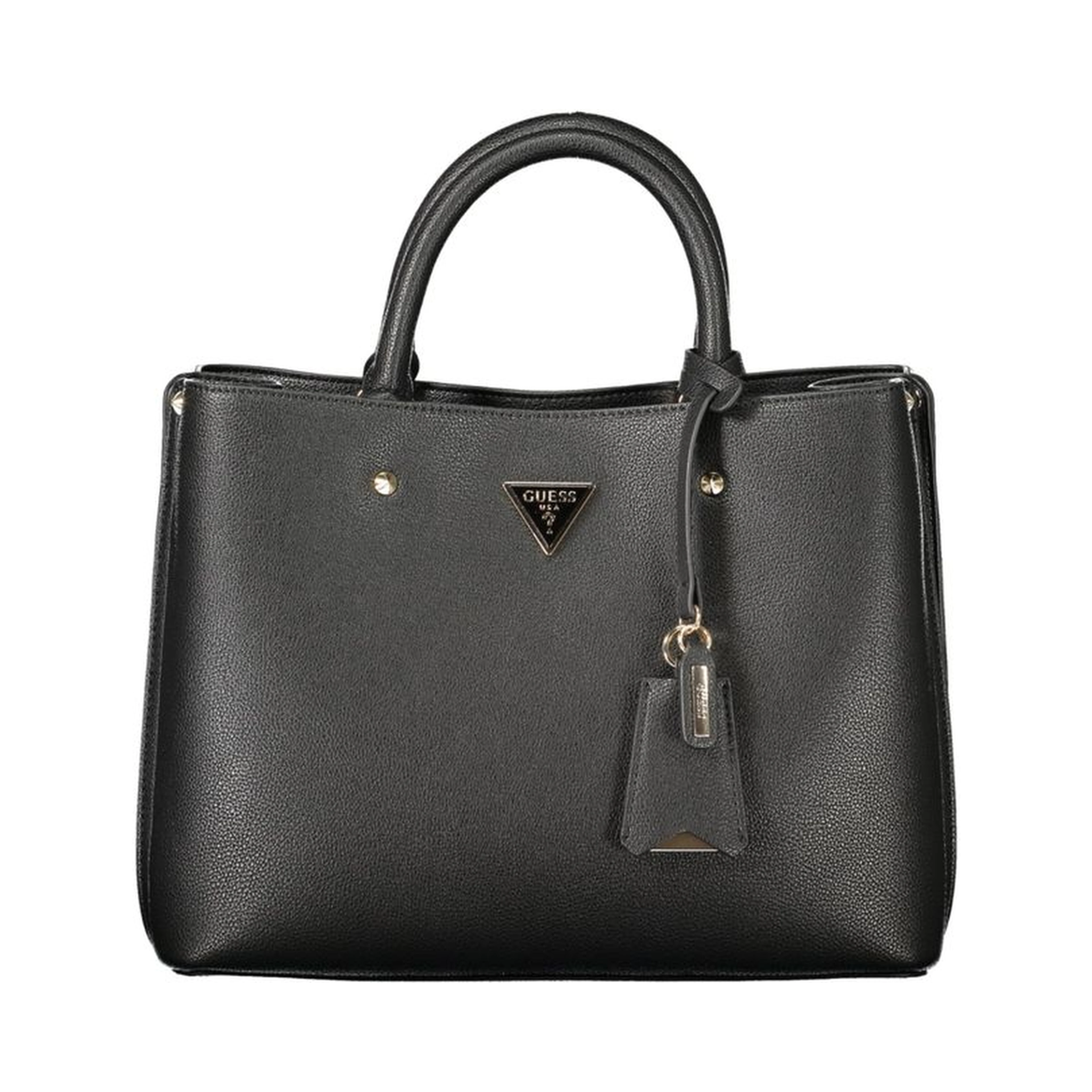 "Black Polyurethane Womens Bag"