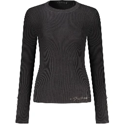 Black Viscose Women's Sweater