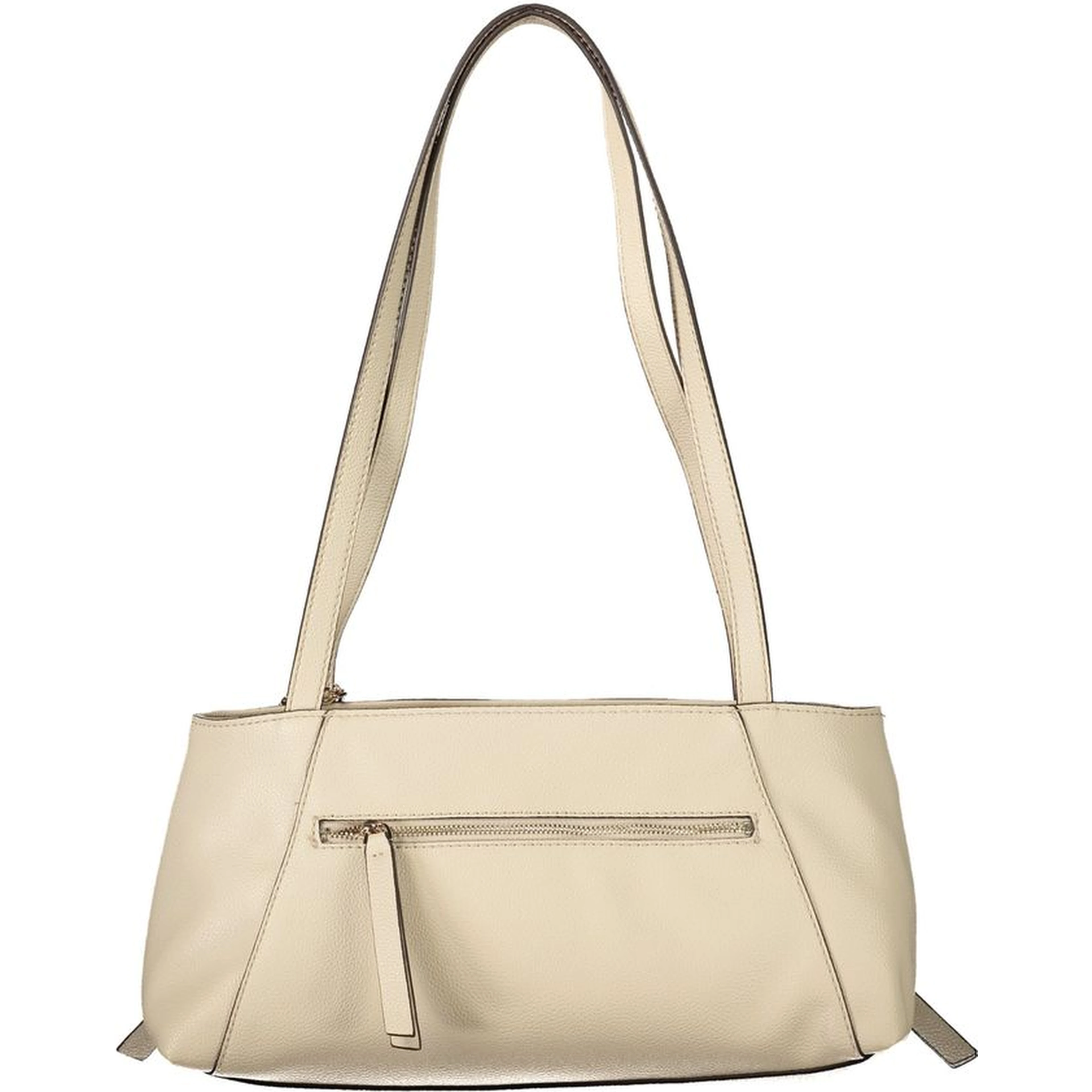 Beige Polyurethane Women's Bag