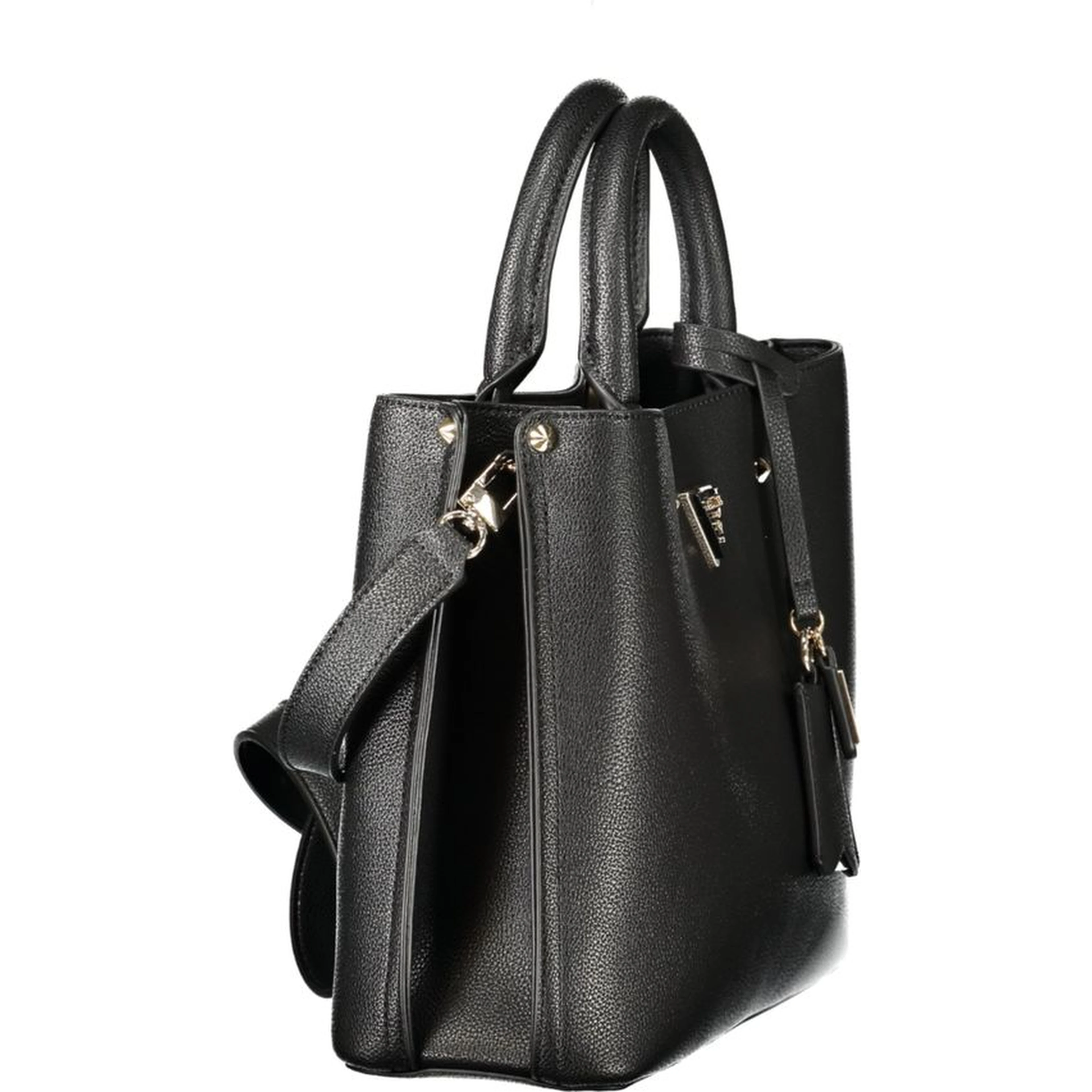 "Black Polyurethane Womens Bag"