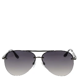 Gray Metal Sunglasses