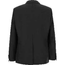 Black Virgin Wool Two-Piece Suit