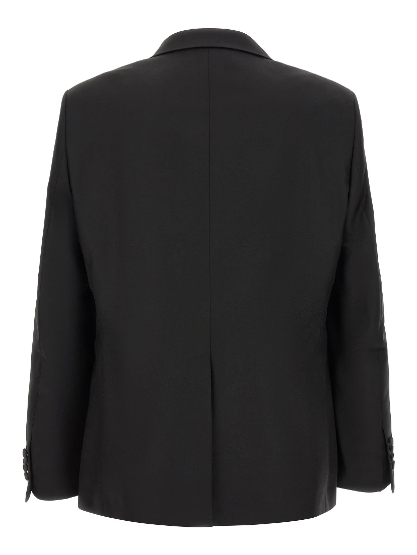 Black Virgin Wool Two-Piece Suit