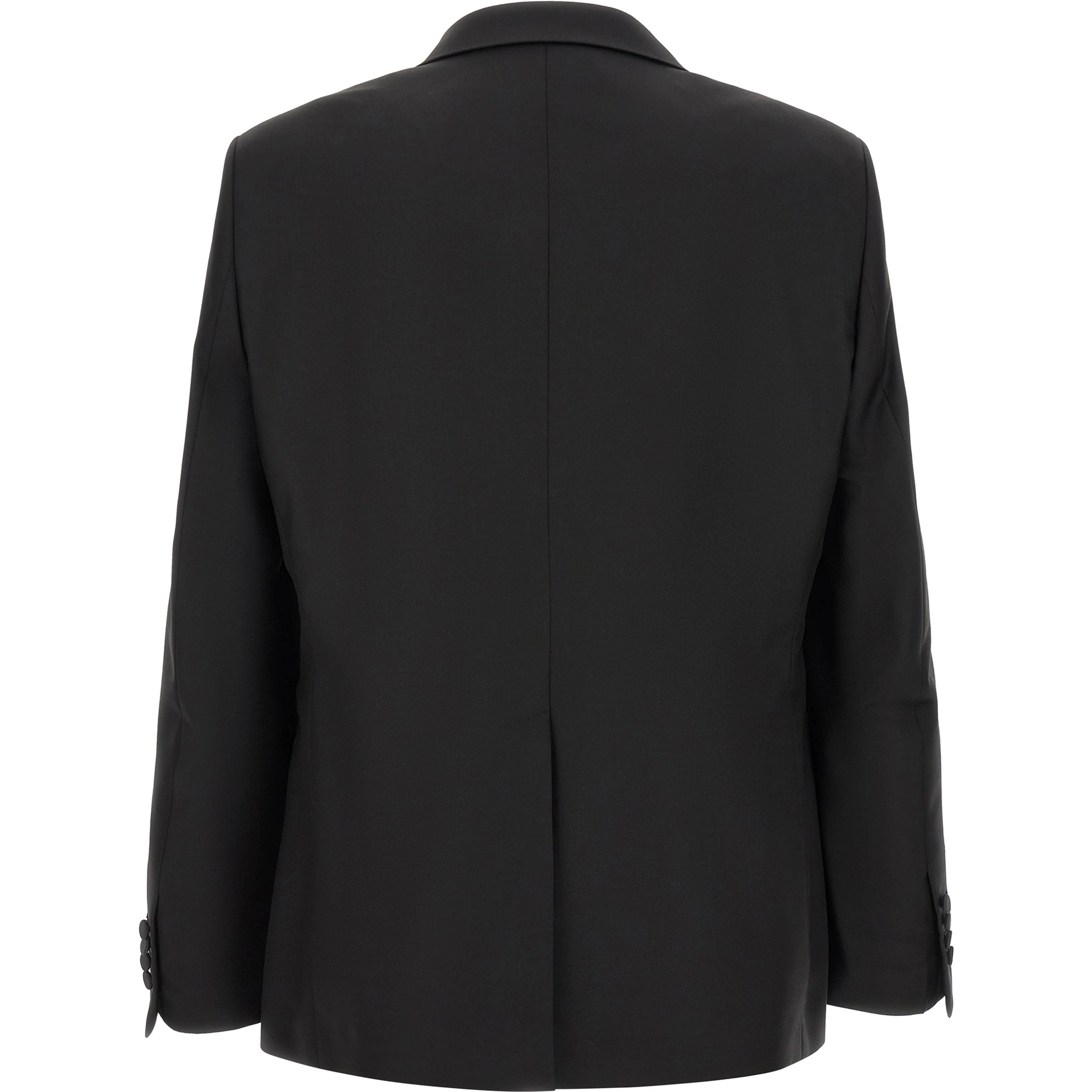 Black Virgin Wool Two-Piece Suit