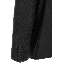 Black Virgin Wool Two-Piece Suit