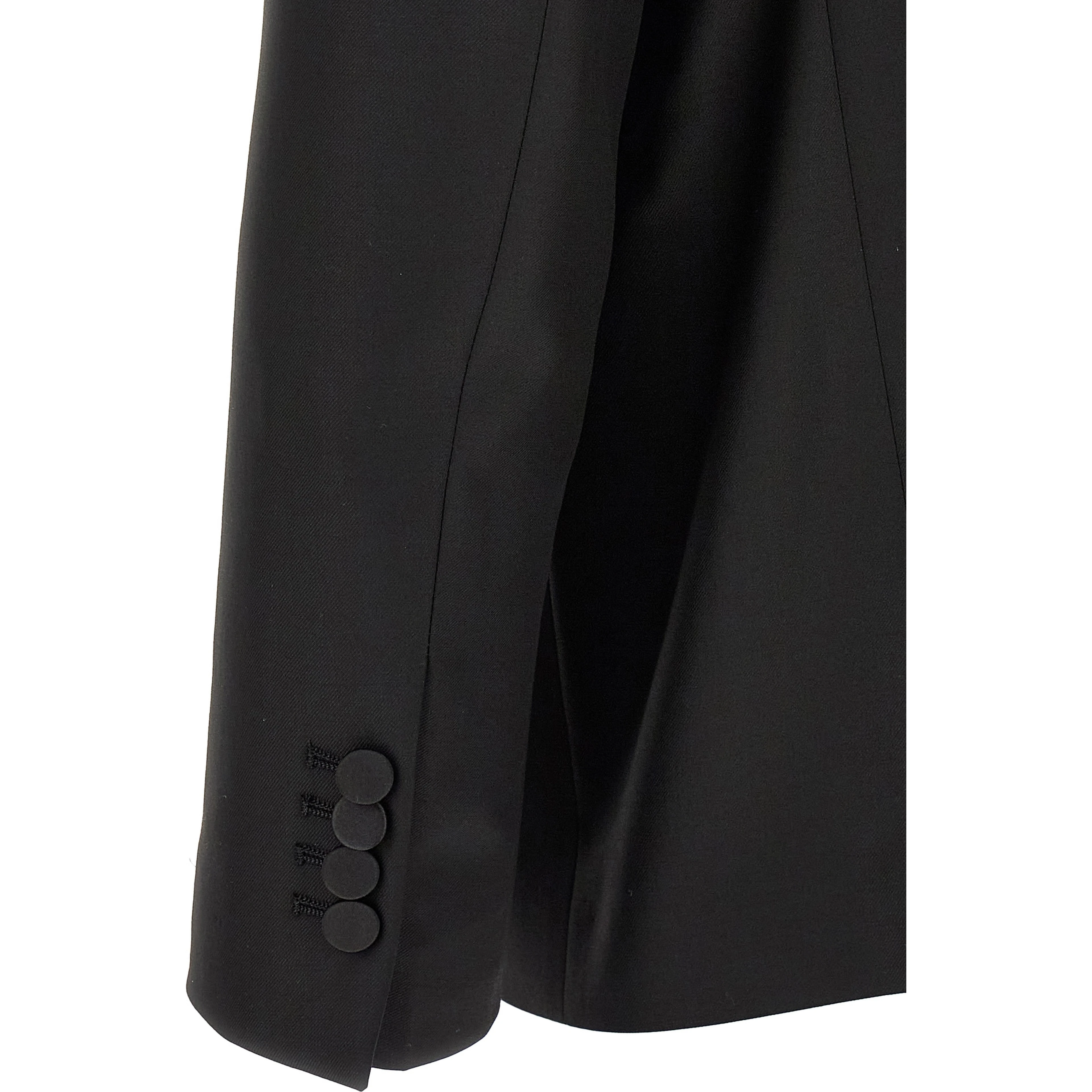 Black Virgin Wool Two-Piece Suit