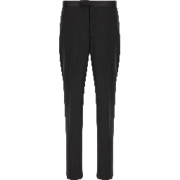 Black Virgin Wool Two-Piece Suit
