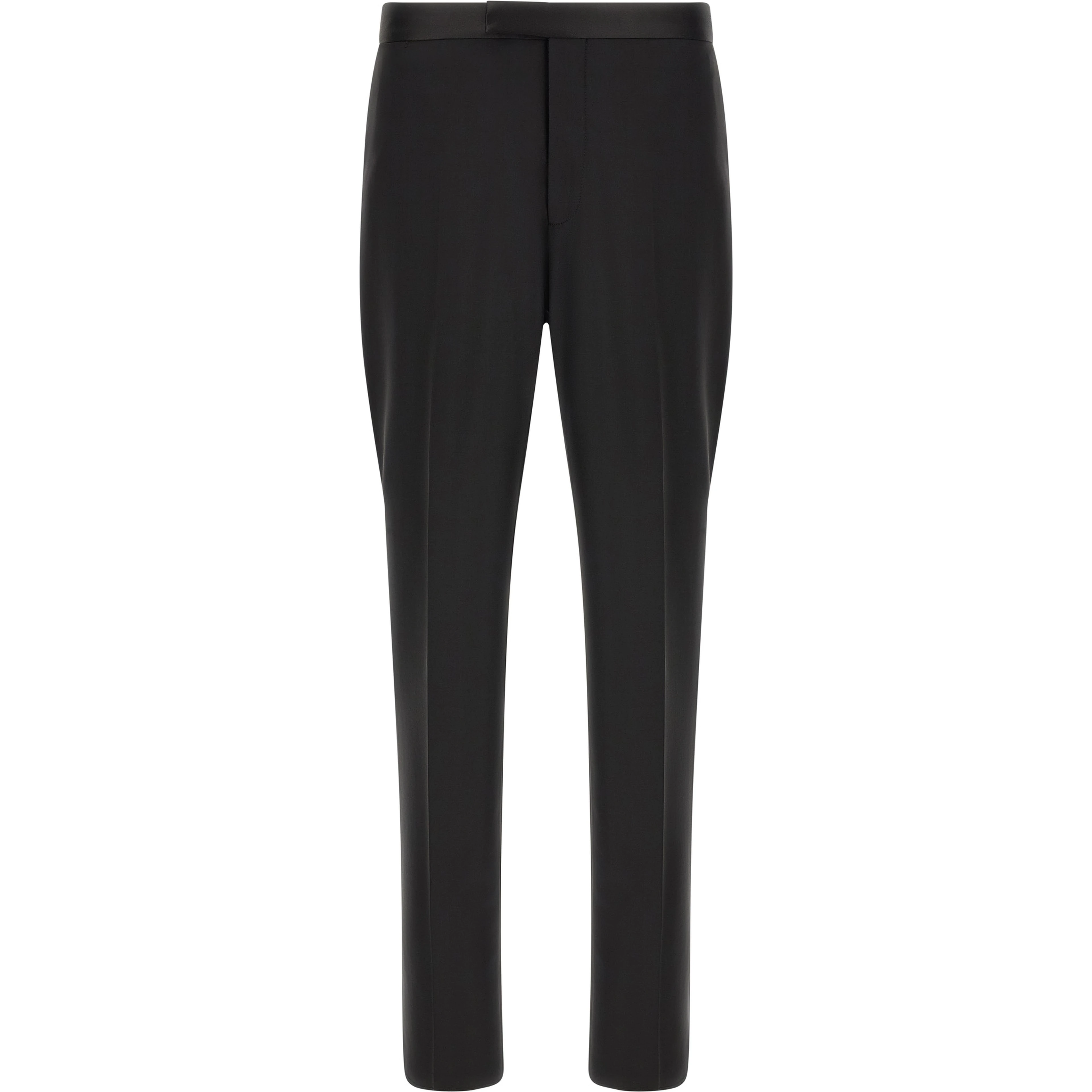 Black Virgin Wool Two-Piece Suit