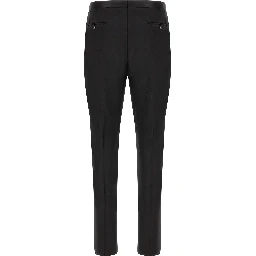 Black Virgin Wool Two-Piece Suit