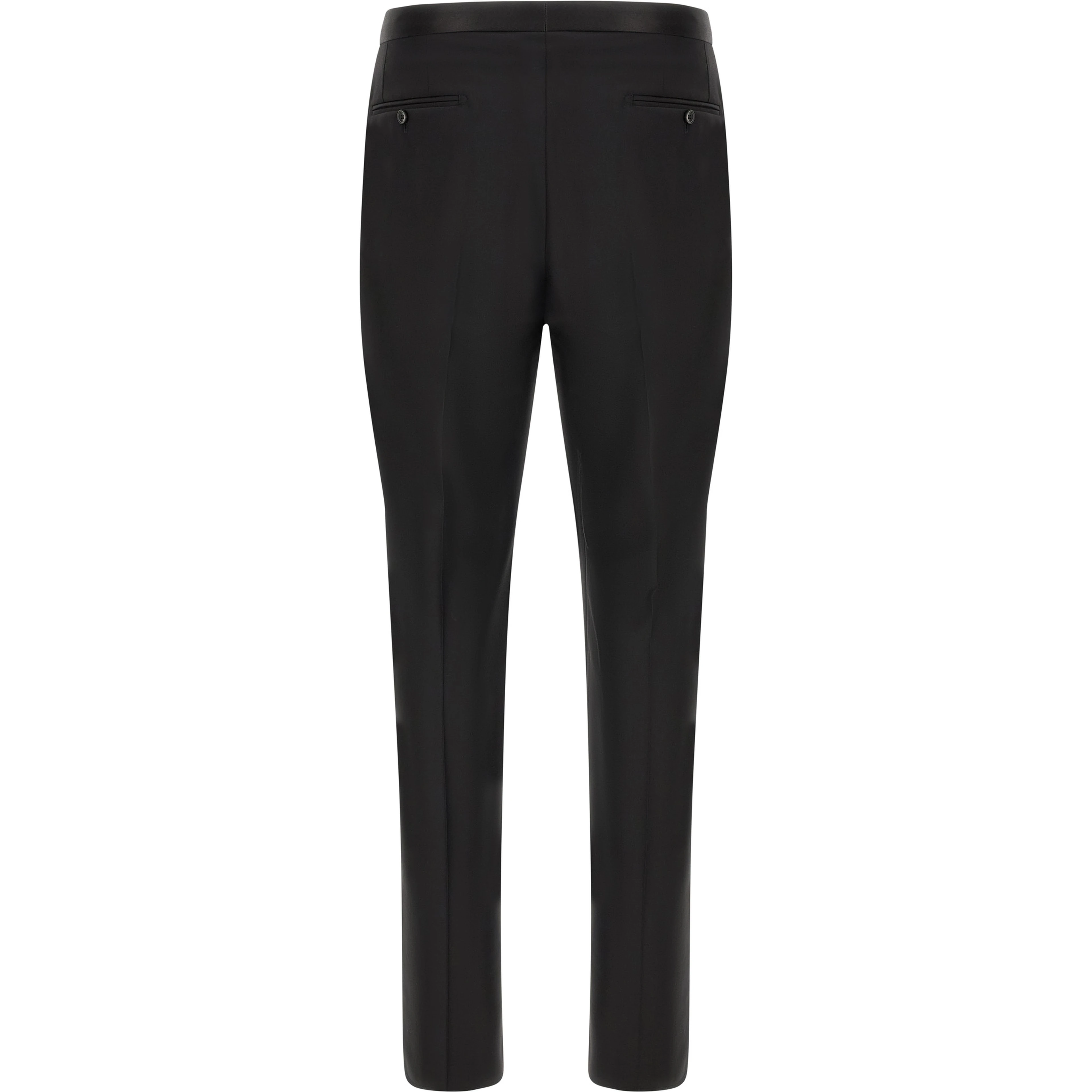 Black Virgin Wool Two-Piece Suit