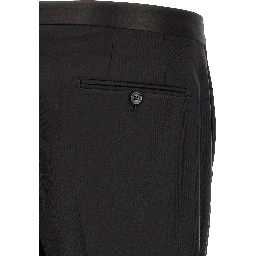 Black Virgin Wool Two-Piece Suit