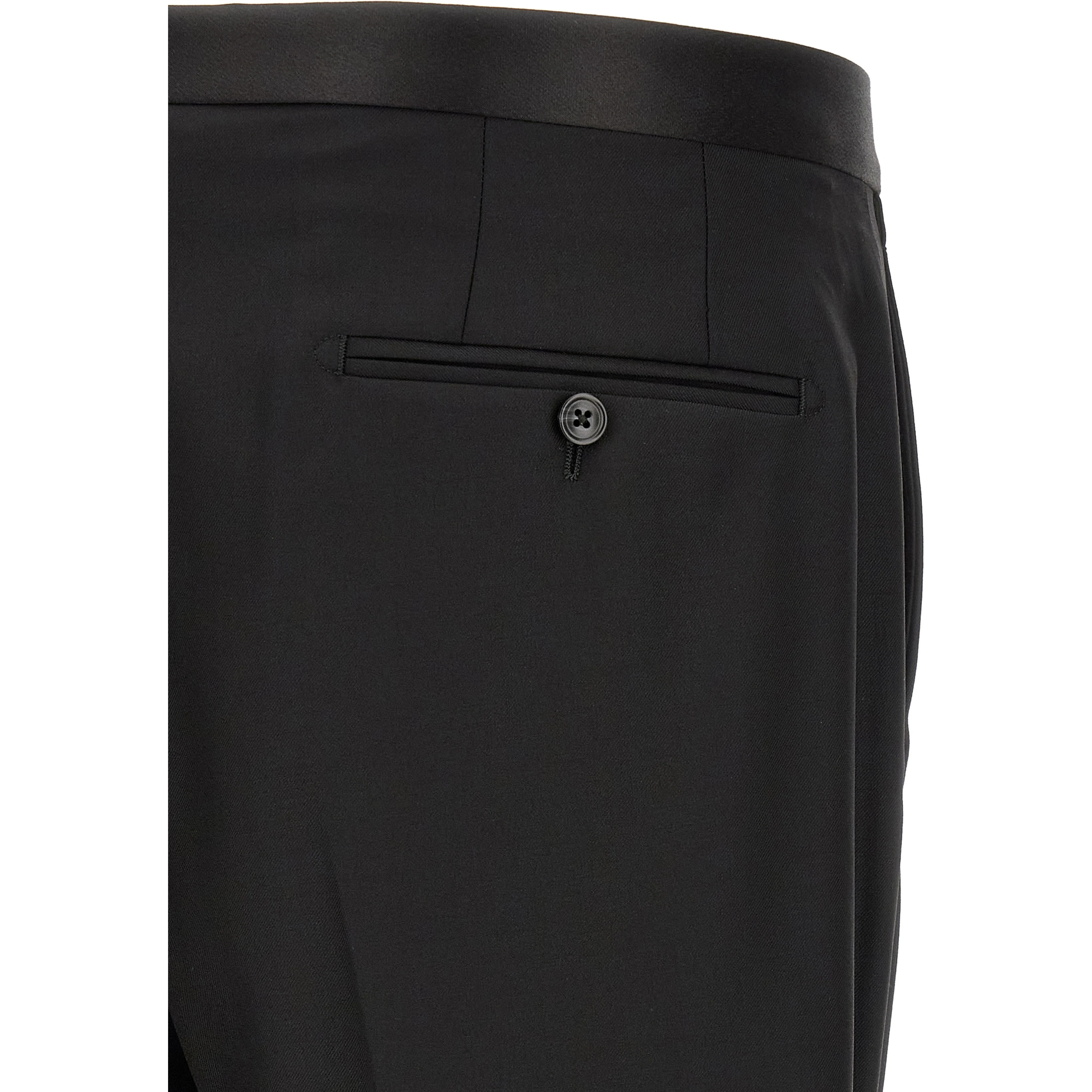 Black Virgin Wool Two-Piece Suit