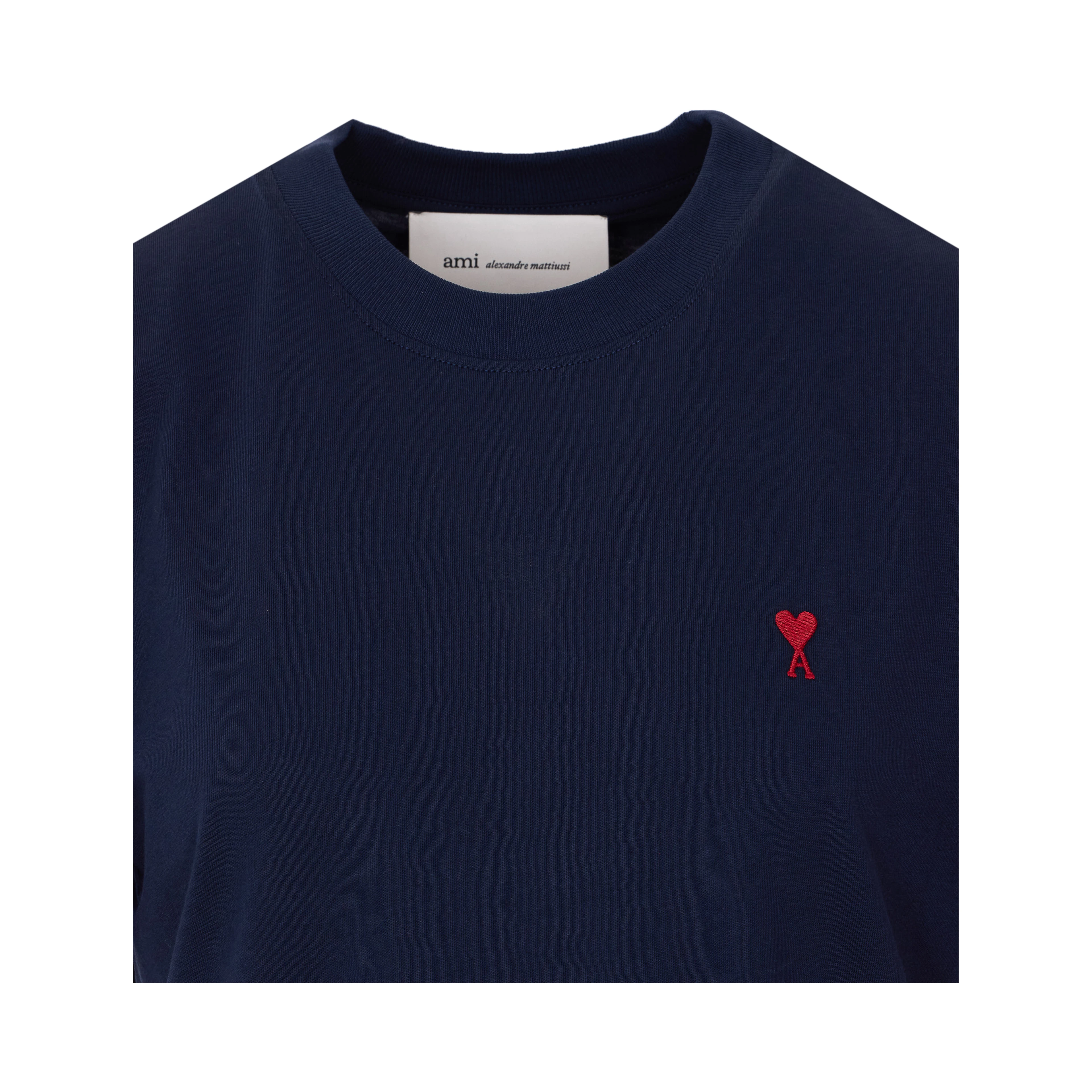 Ami Alexandre Matiussi T-shirts and Polos Blue