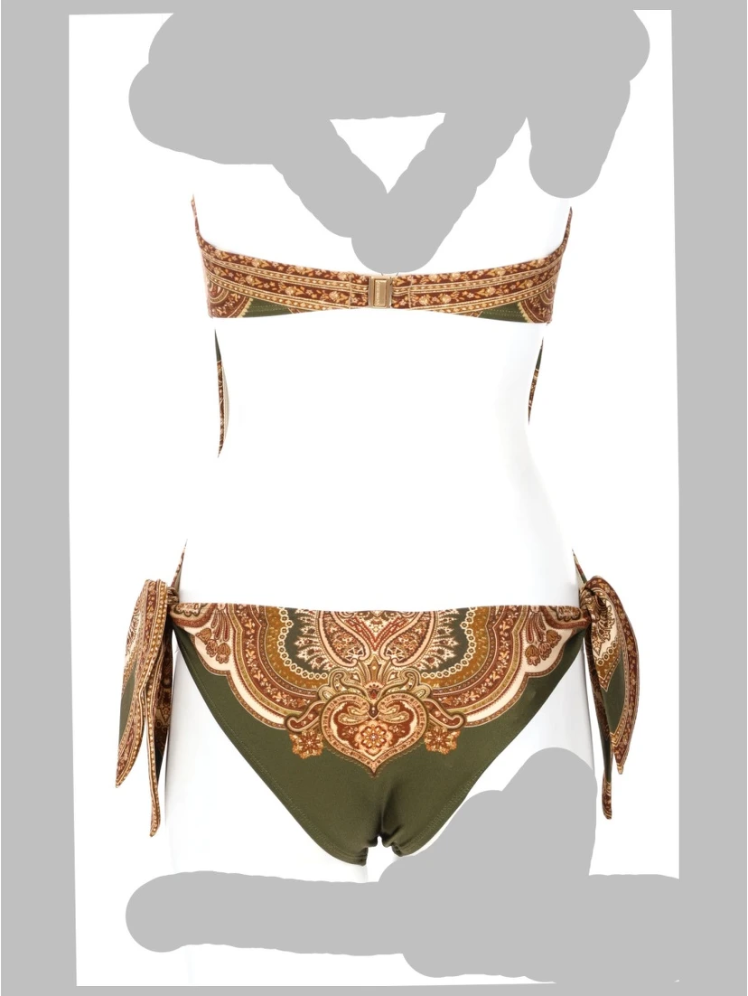 COSTUME INTERO "MAHON" CON DETTAGLIO FOULARD