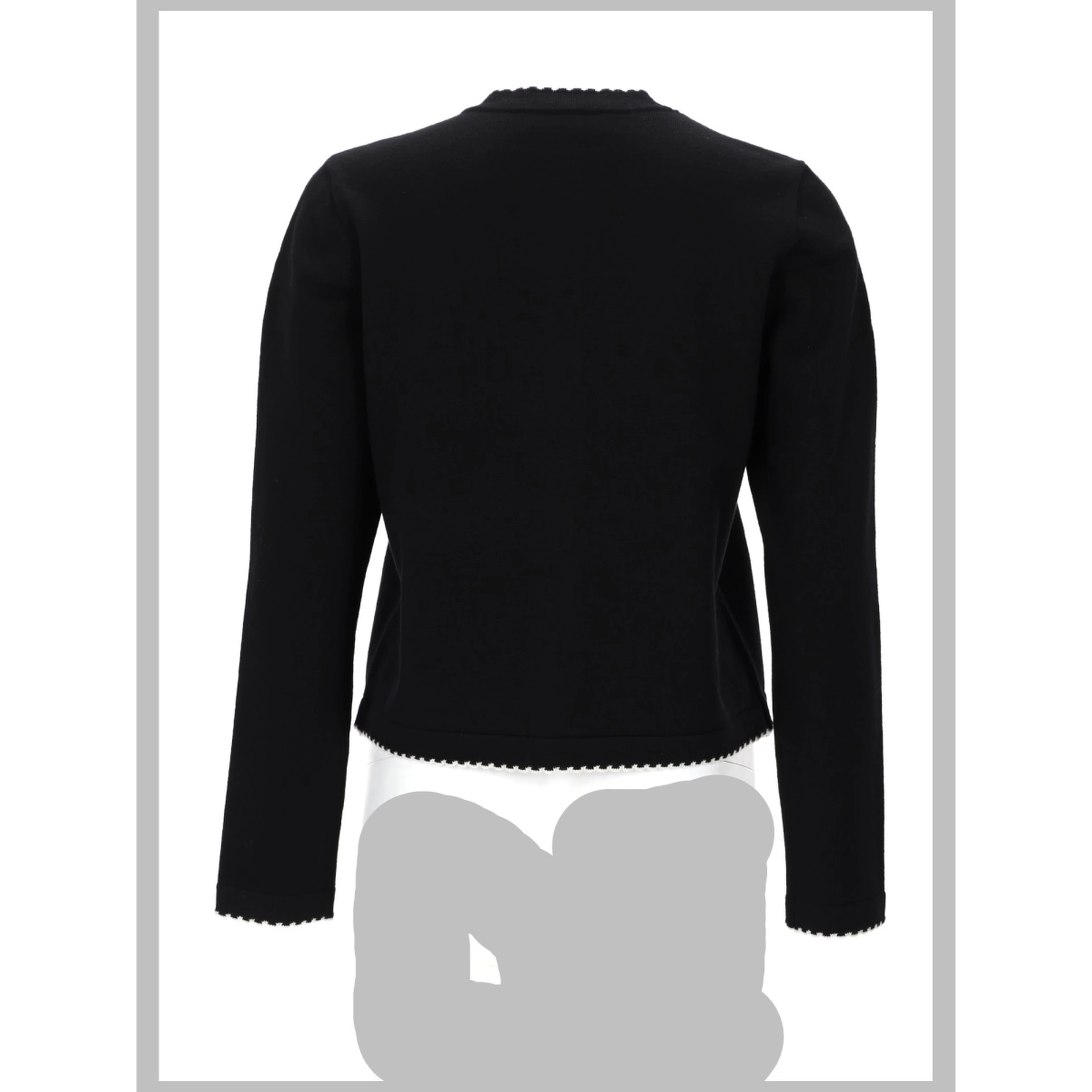 CARDIGAN "KENDRA" IN LANA CON BORDI SMERLATI