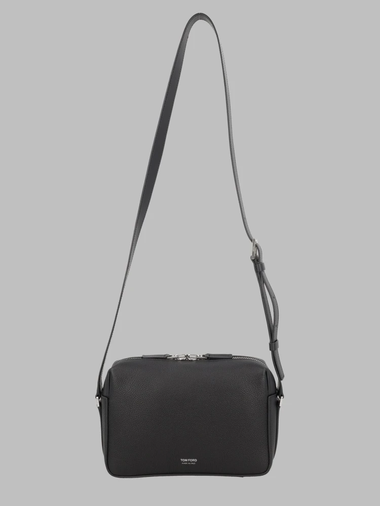 BORSA A TRACOLLA IN PELLE MARTELLATA
