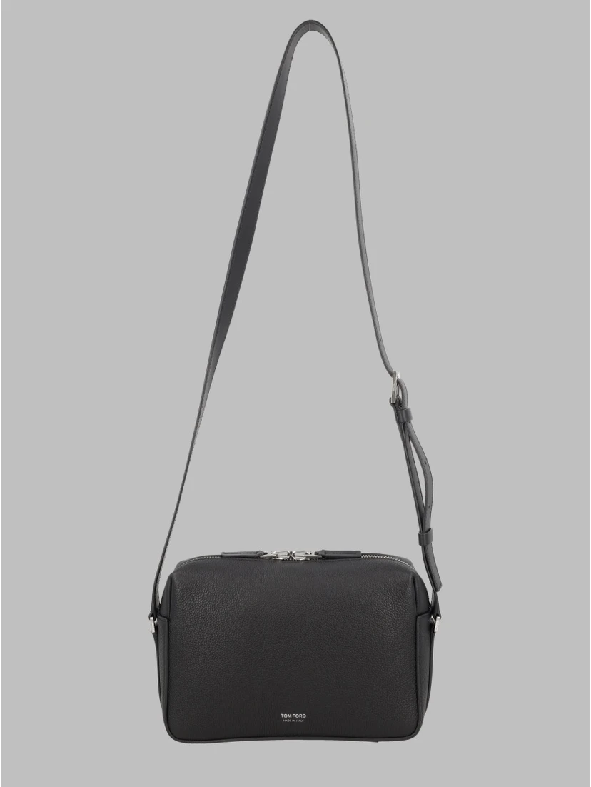 BORSA A TRACOLLA IN PELLE MARTELLATA