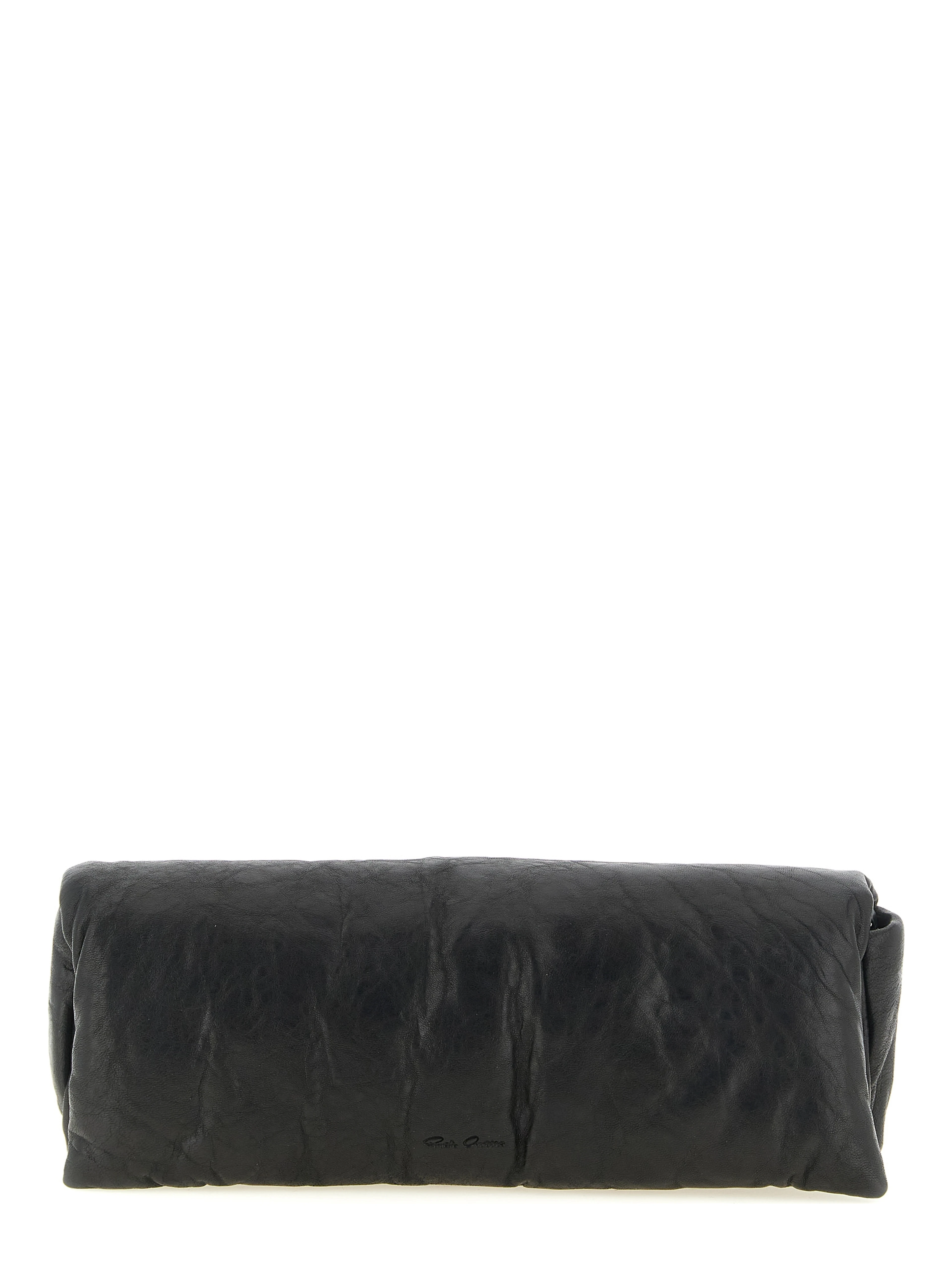 Black Lamb Leather Clutch Bag