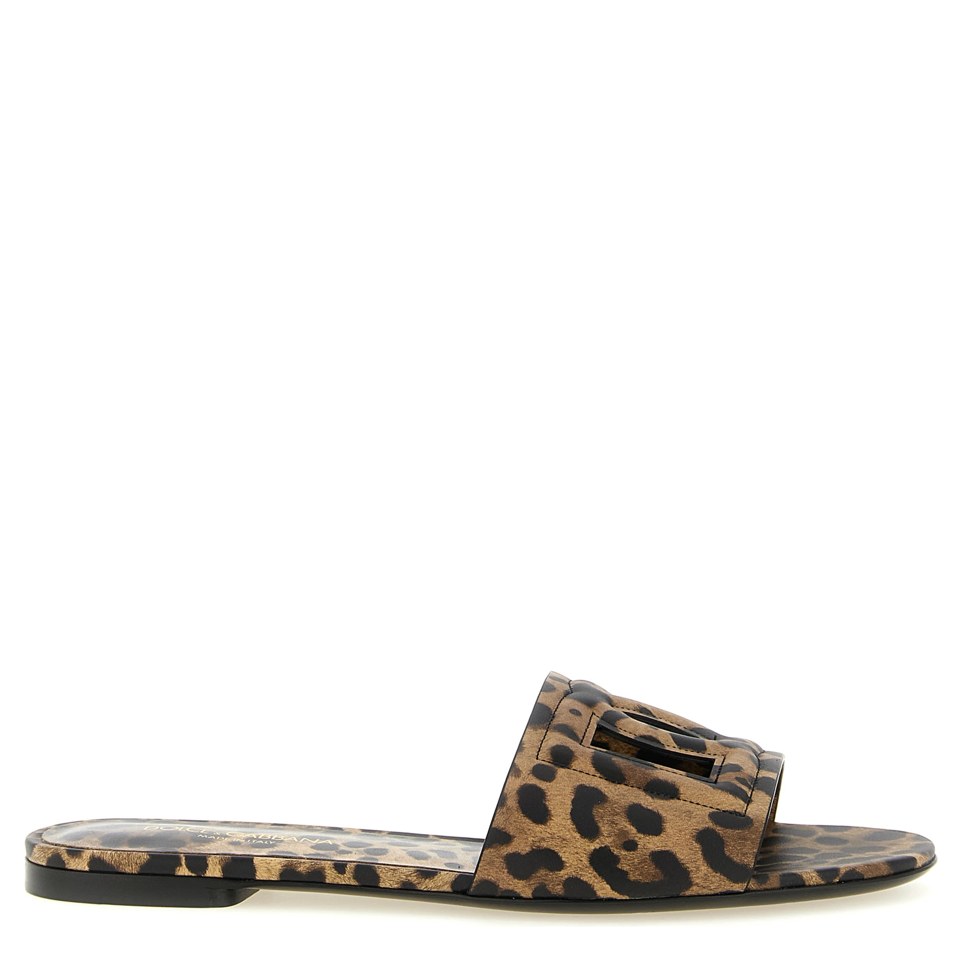 Brown Calfskin Slides