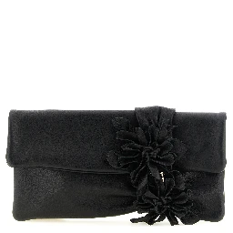 Black Lamb Leather Clutch Bag