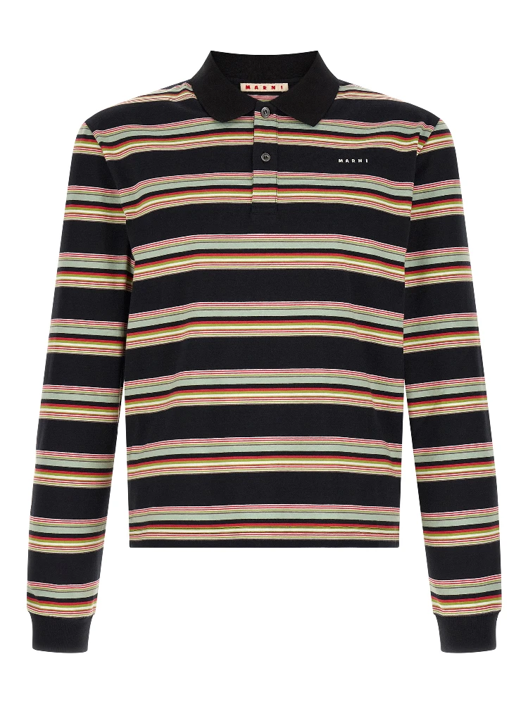 Multicolor Cotton Polo Shirt