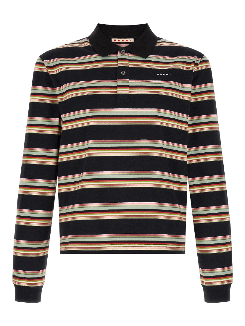 Multicolor Cotton Polo Shirt
