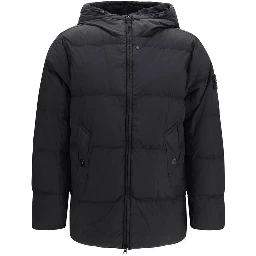 Black Goose Down Full-Length Jacket