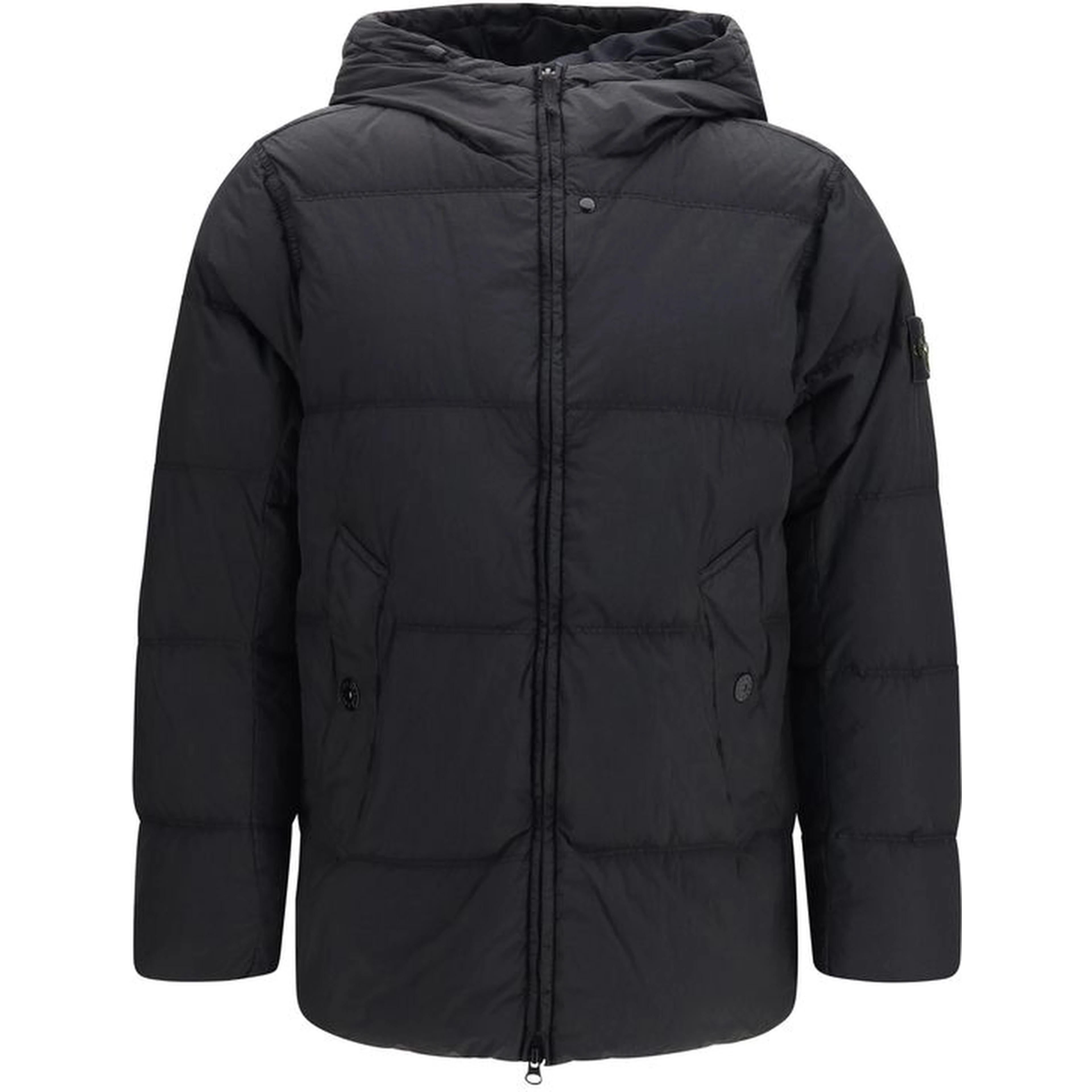 Black Goose Down Full-Length Jacket