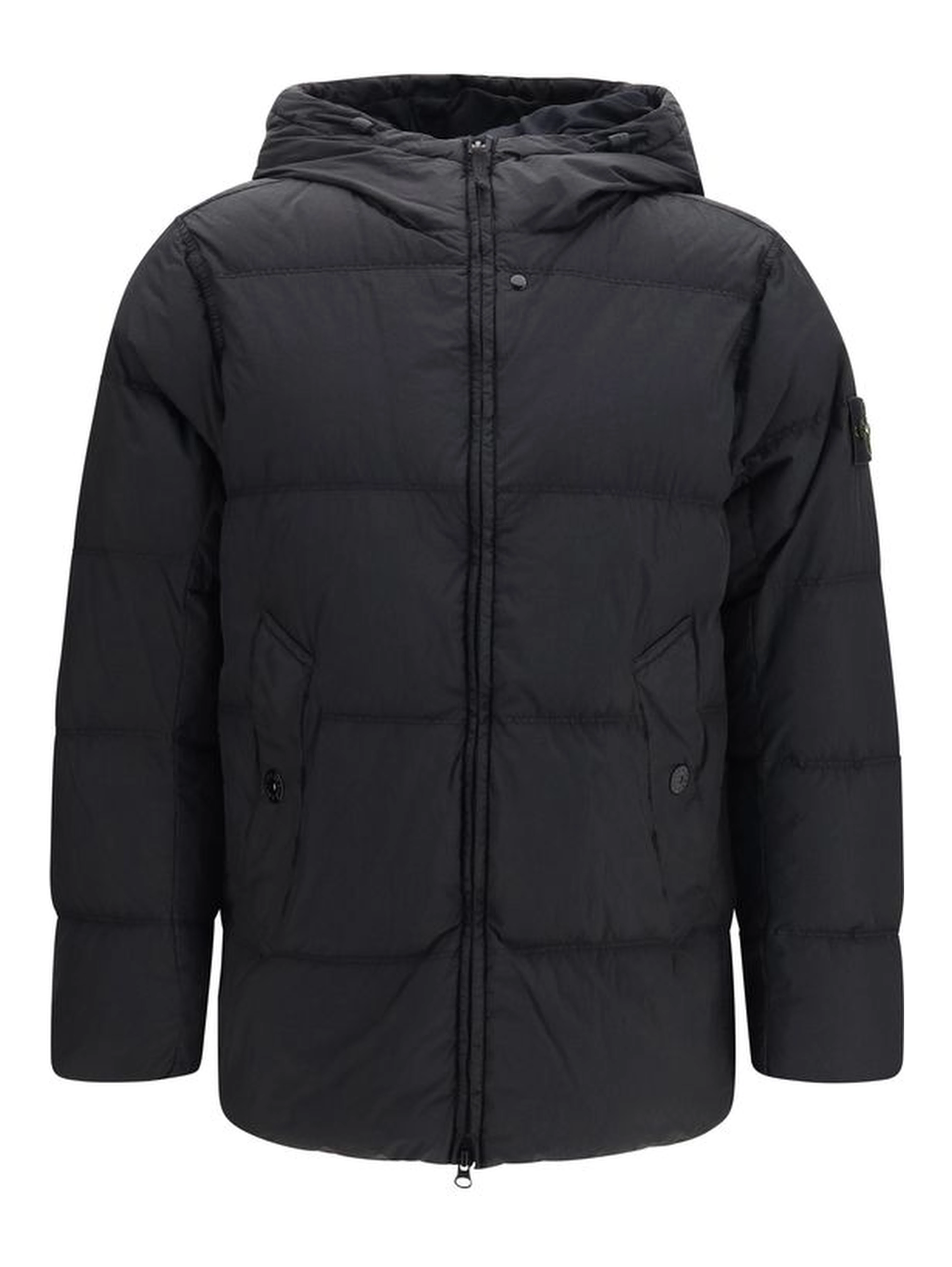 Black Goose Down Full-Length Jacket