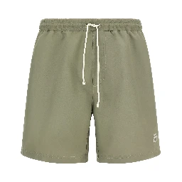 Bicolor Polyester Swim Shorts