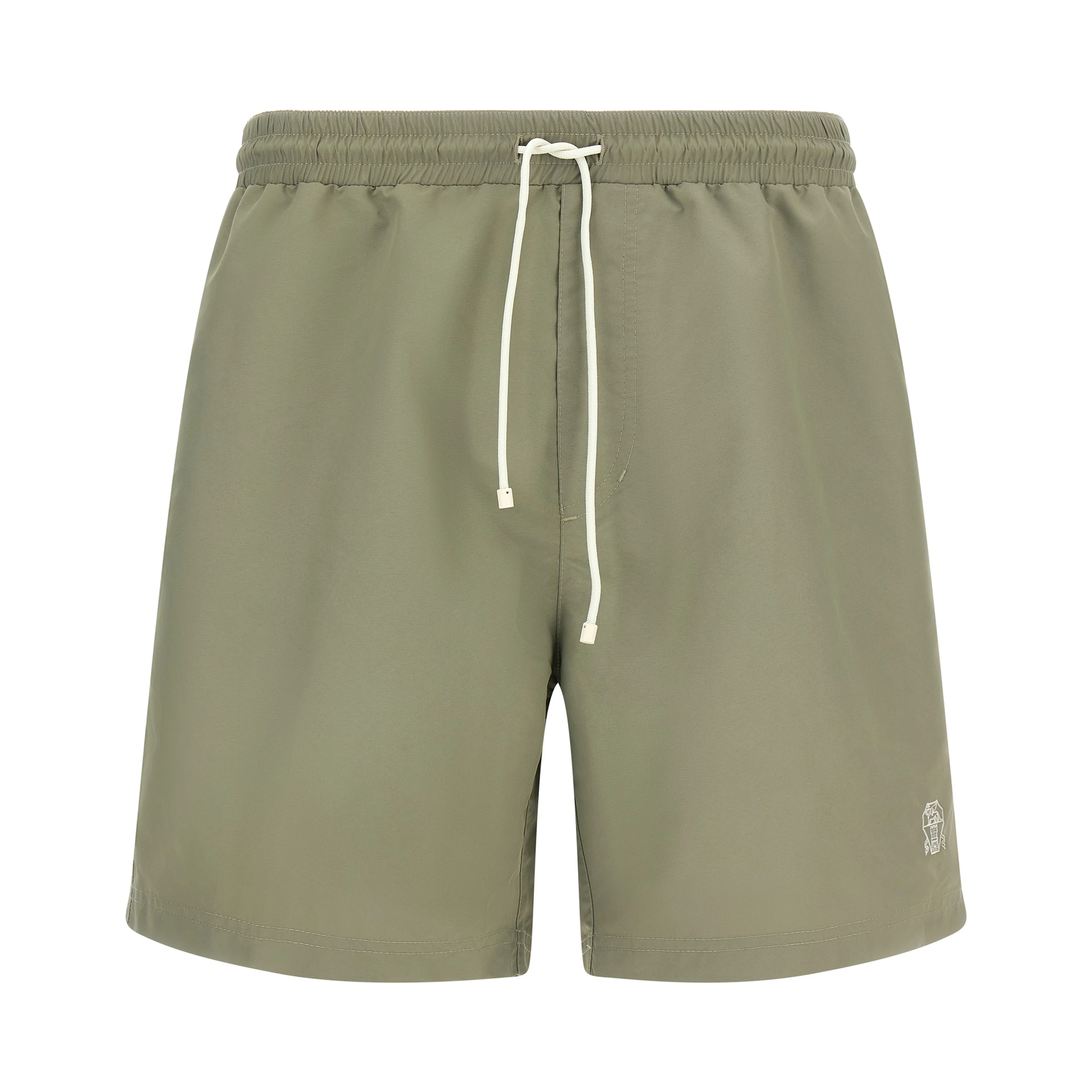 Bicolor Polyester Swim Shorts