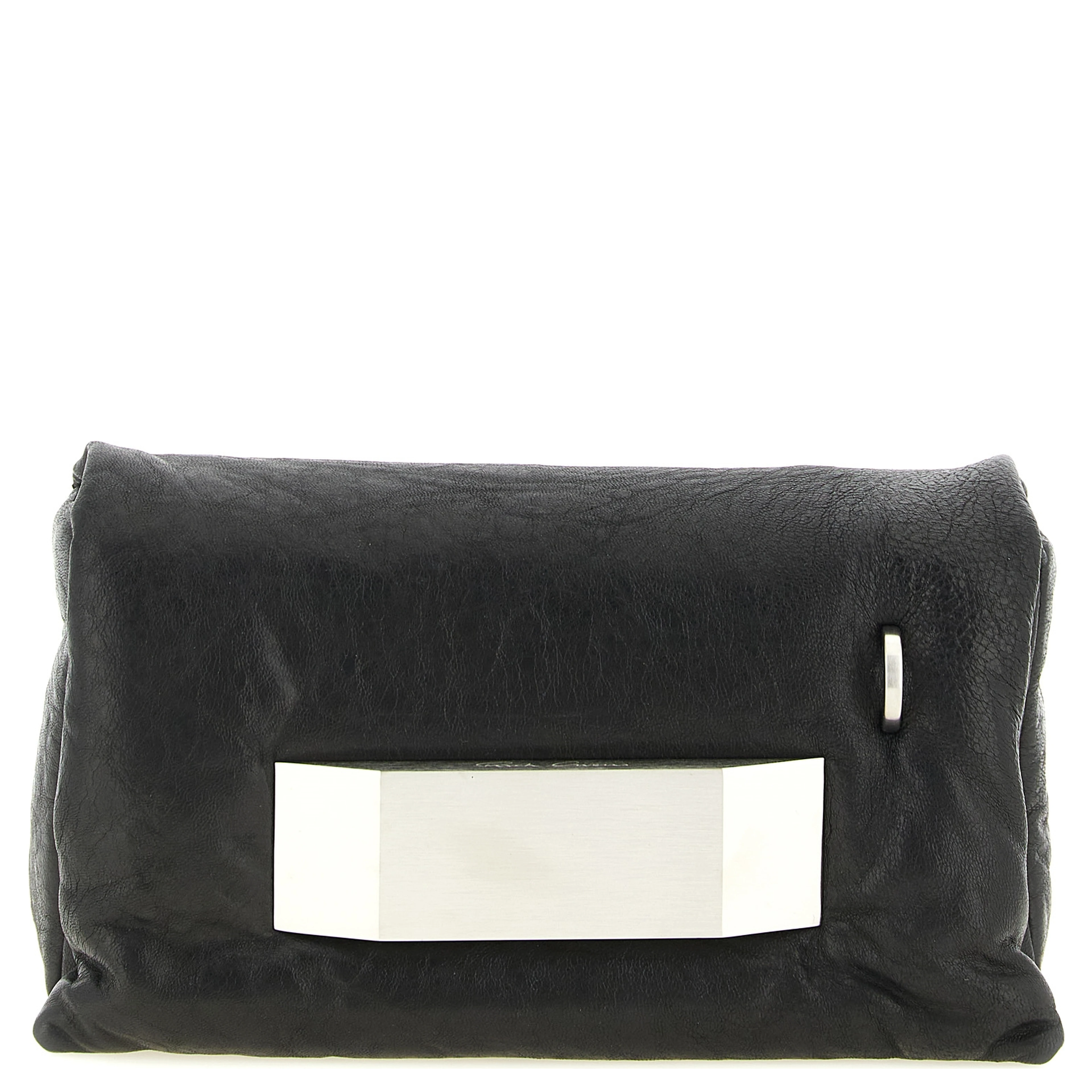 Black Lamb Leather Clutch Bag