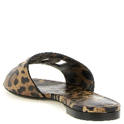 Brown Calfskin Slides