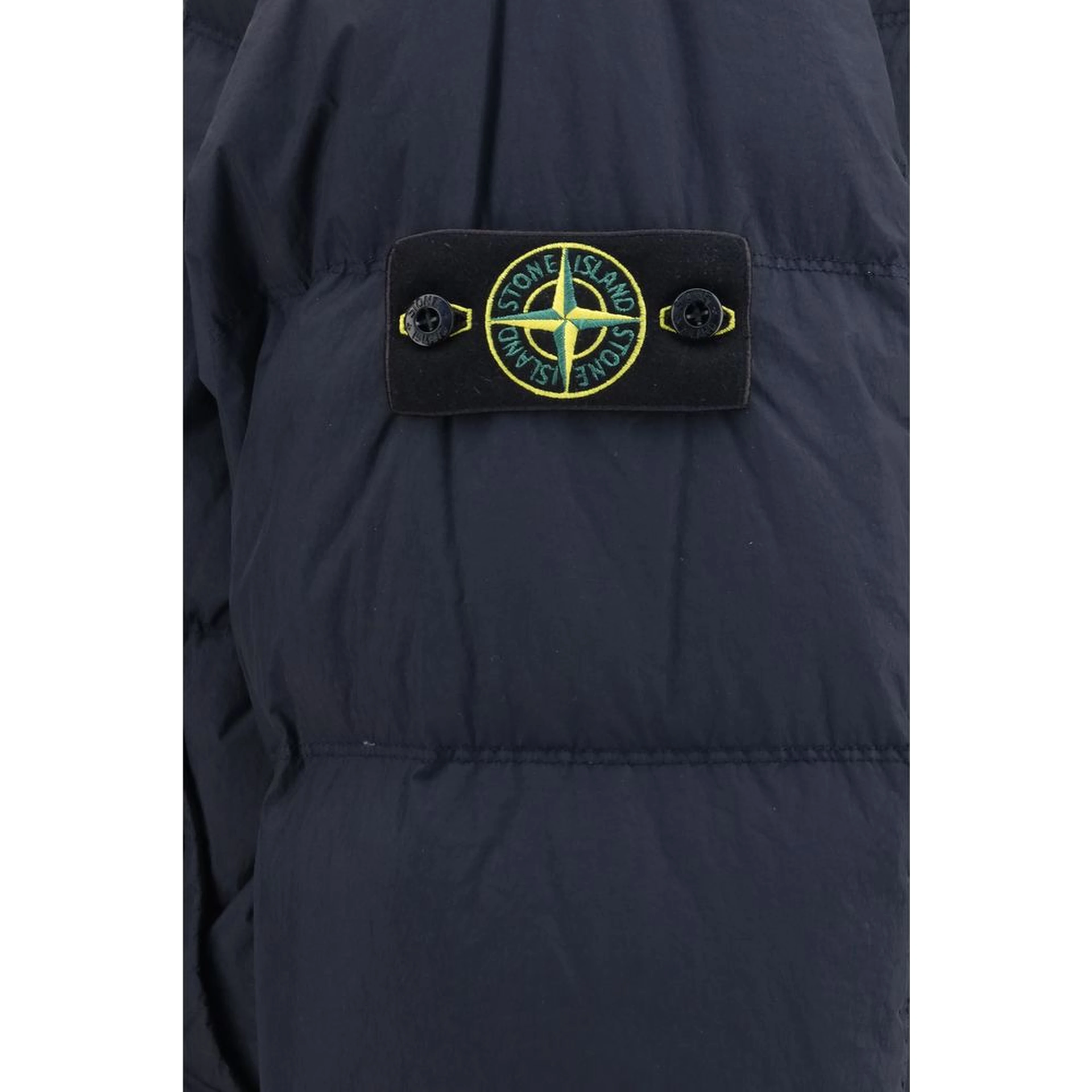 Blue Polyamide Full-Length Jacket