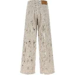 Multicolor Cotton Relaxed Fit Jeans