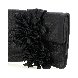 Black Lamb Leather Clutch Bag